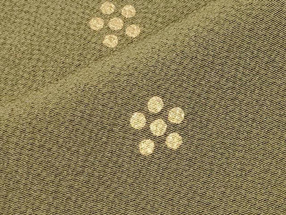 平和屋着物●上質な小紋　舞梅文　金彩　正絹　逸品　CABI0707gh
