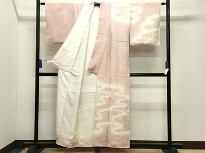 平和屋着物●訪問着　エ霞風景地紋　暈し染め　正絹　逸品　CABI0723gh