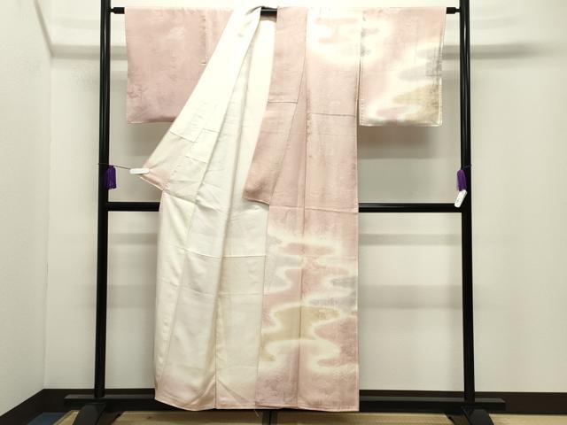 平和屋着物●訪問着　エ霞風景地紋　暈し染め　正絹　逸品　CABI0723gh