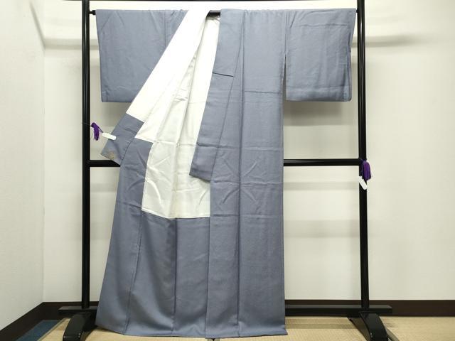 平和屋着物●江戸小紋　鮫小紋柄　反端付き　正絹　逸品　CABI0726gh