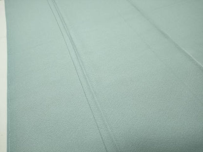 平和屋着物●上質な色無地　作家物　黄金染　堅牢染　錆青磁色　反端付き　正絹　逸品　未使用　CABI0727gh