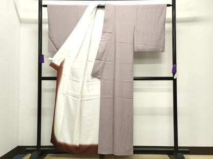 平和屋着物●江戸小紋　舞葉文　正絹　逸品　CABI0730gh