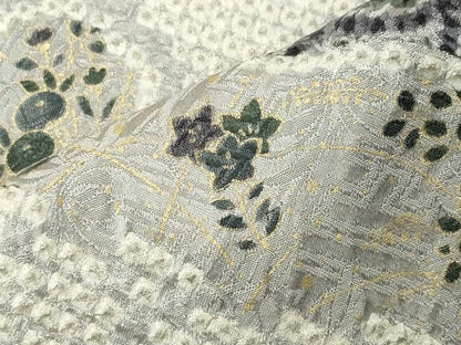 平和屋着物●訪問着　総絞り　刺繍　草花文　金彩　やまと誂製　正絹　逸品　CABI0731gh