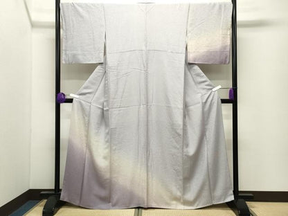 平和屋着物●訪問着　花唐草地紋　暈し染め　正絹　逸品　CABI0735gh