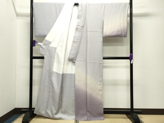 平和屋着物●訪問着　花唐草地紋　暈し染め　正絹　逸品　CABI0735gh