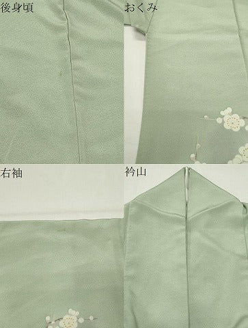 平和屋着物●訪問着　駒刺繍　短冊花文　暈し染め　金彩　正絹　逸品　CABI0741gh