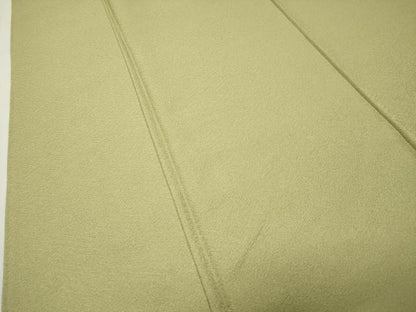 平和屋着物●上質な色無地　紗綾形地紋　枯草色　正絹　逸品　CABI0743gh