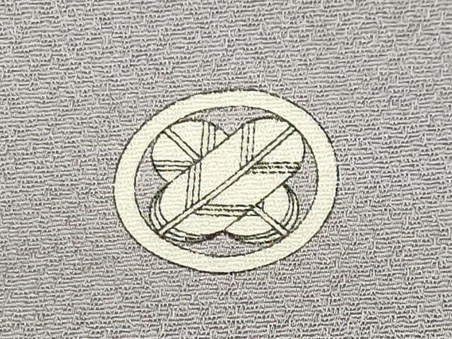 平和屋着物●上質な色無地　花丸地紋　霞色　正絹　逸品　CABI0745gh