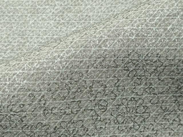 平和屋着物●江戸小紋　作家物　花唐草文　正絹　逸品　未使用　CABI0748gh