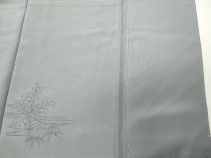 平和屋着物●江戸小紋　作家物　花唐草文　正絹　逸品　未使用　CABI0748gh