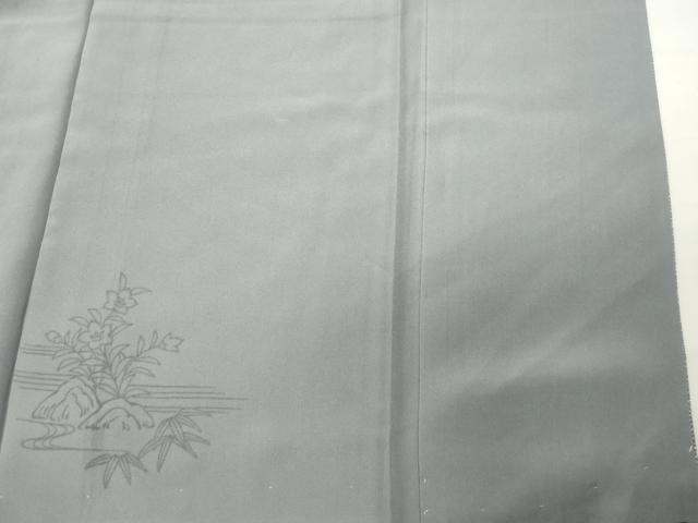 平和屋着物●江戸小紋　作家物　花唐草文　正絹　逸品　未使用　CABI0748gh