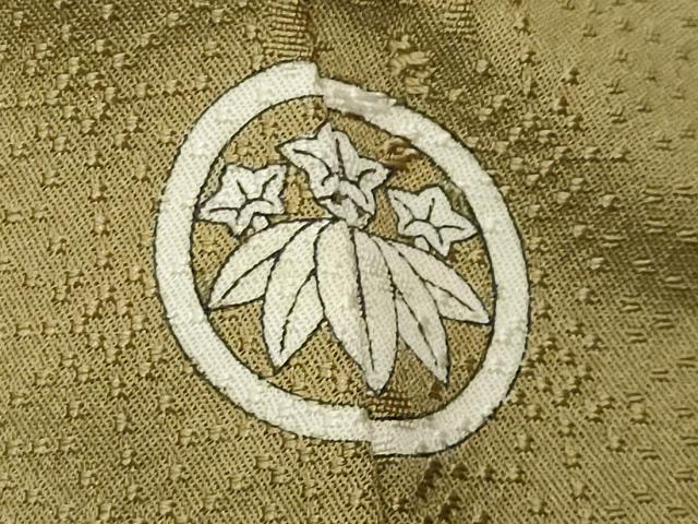 平和屋着物●上質な色無地　花唐草地紋　梅幸茶色　正絹　逸品　未使用　CABI0749gh