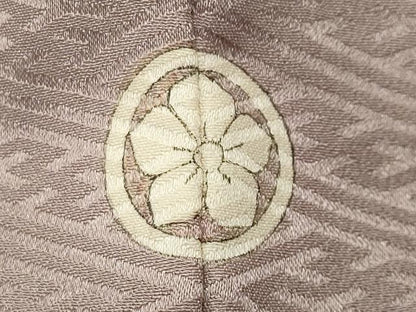 平和屋着物●訪問着　手描き　刺繍　草花文　暈し染め　金銀彩　正絹　逸品　CABI0751gh