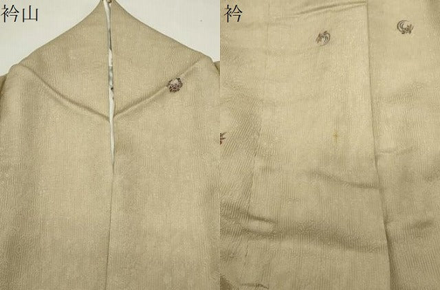 平和屋着物●上質な小紋　花丸文　金彩　伊勢丹扱い　正絹　逸品　CABI0752gh