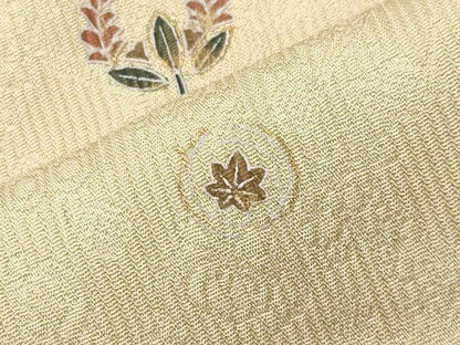 平和屋着物●上質な小紋　花丸文　金彩　伊勢丹扱い　正絹　逸品　CABI0752gh