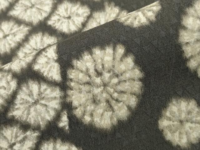 平和屋着物●訪問着　刺繍　万寿菊花文　暈し染め　金銀糸　正絹　逸品　未使用　CABI0755gh