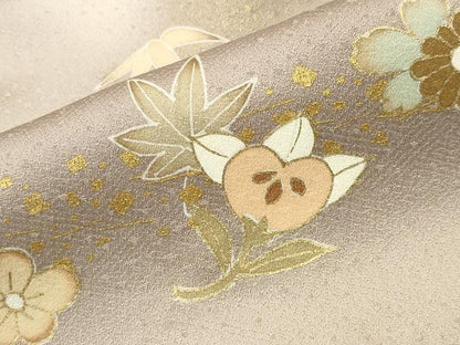 平和屋着物●豪華色留袖　駒刺繍　遠山吹き寄せ文　暈し染め　金彩　三越扱い　正絹　逸品　未使用　CABI0758gh