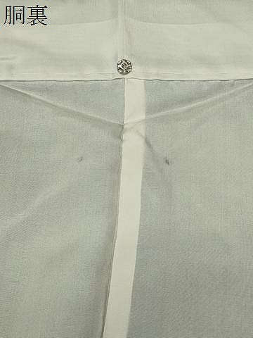平和屋着物●白鷹お召　吉祥花文　正絹　逸品　未使用　CABI0762gh
