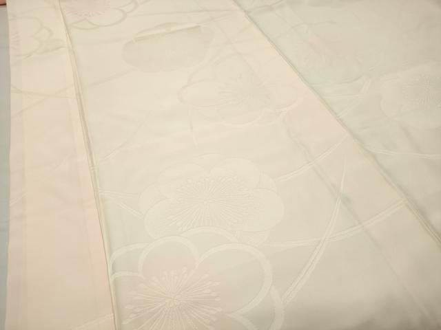 平和屋着物●振袖用長襦袢　袷　舞梅地紋　暈し染め　正絹　逸品　CABI0767gh