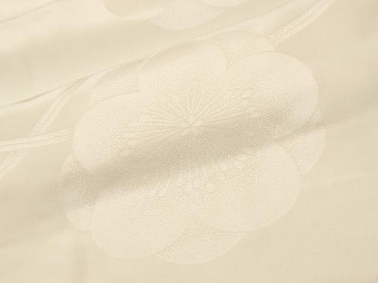 平和屋着物●振袖用長襦袢　袷　舞梅地紋　暈し染め　正絹　逸品　CABI0767gh