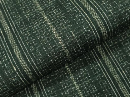 平和屋着物●結城紬　80亀甲　縞　正絹　逸品　未使用　CABI0786gh