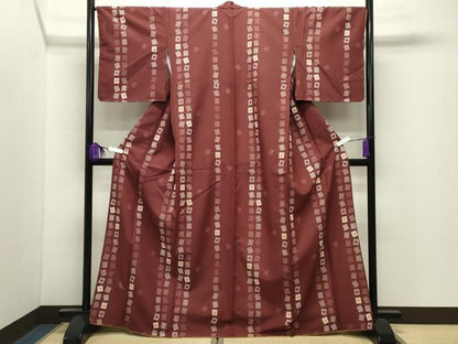 平和屋着物●小紋　トランプ　洗える着物　未使用　CABI0787gh