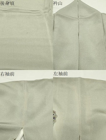 平和屋着物●訪問着　作家物　萬代草木染　色紙重ね鳳凰花文　暈し染め　鬼しぼ縮緬　正絹　逸品　CABI0788gh