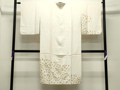 平和屋着物●長襦袢　袷　檜扇文　金彩　正絹　逸品　CABI0792gh