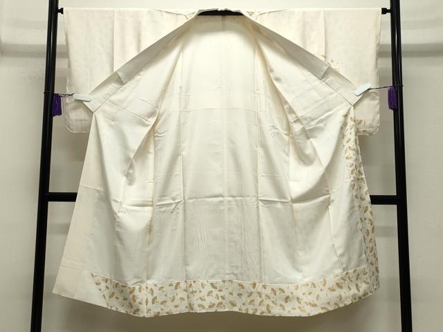平和屋着物●長襦袢　袷　檜扇文　金彩　正絹　逸品　CABI0792gh