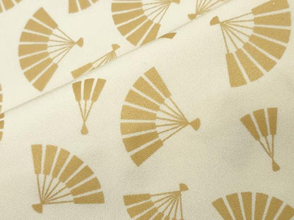 平和屋着物●長襦袢　袷　檜扇文　金彩　正絹　逸品　CABI0792gh