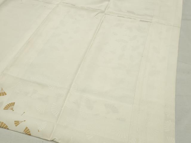 平和屋着物●長襦袢　袷　檜扇文　金彩　正絹　逸品　CABI0792gh