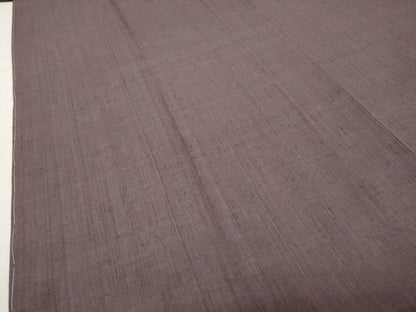 平和屋着物●結城紬　色無地　葡萄鼠色　正絹　逸品　未使用　CABI0794gh