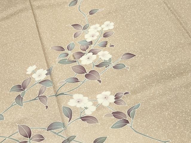 平和屋着物●訪問着　友禅　枝花文　暈し染め　正絹　逸品　CABI0797gh