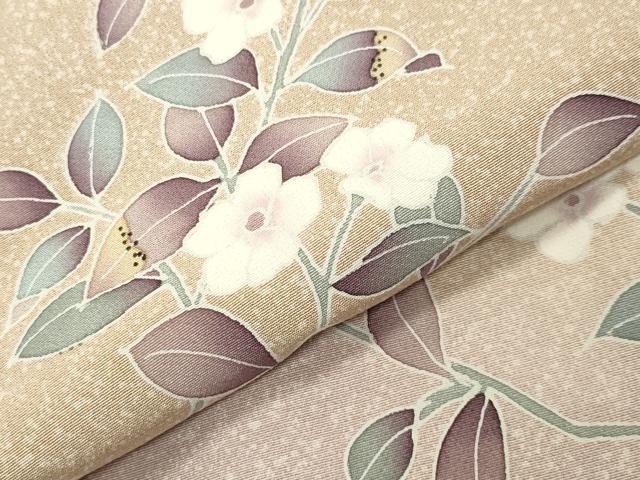 平和屋着物●訪問着　友禅　枝花文　暈し染め　正絹　逸品　CABI0797gh