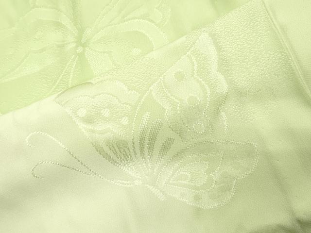平和屋着物●振袖用長襦袢　無双仕立て　舞蝶地紋　蛍暈し　正絹　逸品　CABI0799gh