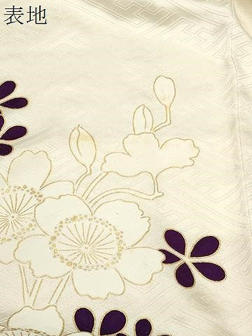 平和屋着物●訪問着　駒刺繍　牡丹花文　金彩　正絹　逸品　CABI0800gh