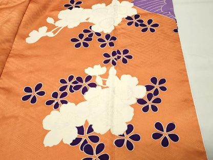 平和屋着物●訪問着　駒刺繍　牡丹花文　金彩　正絹　逸品　CABI0800gh