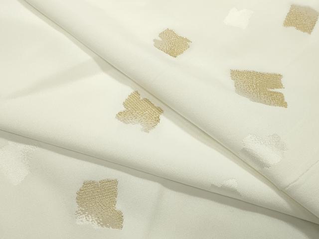平和屋着物●長襦袢　無双仕立て　寿光織　箔散らし　金糸　正絹　逸品　CABI0811gh