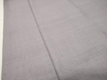 平和屋着物●結城紬　色無地　藤色　正絹　逸品　CABI0818gh