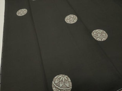平和屋着物●本場大島紬　9マルキ　地空き　毬花文　正絹　逸品　CABI0834gh