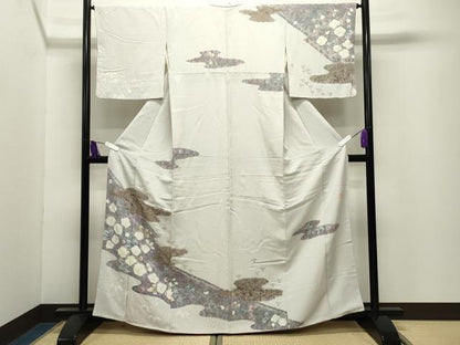 平和屋着物●十日町　名門　滝泰謹製　訪問着　辻が花　正絹　逸品　CABI0846gh