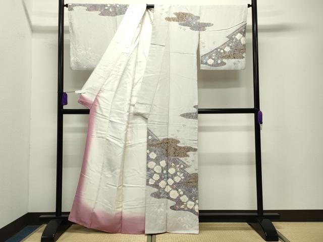 平和屋着物●十日町　名門　滝泰謹製　訪問着　辻が花　正絹　逸品　CABI0846gh