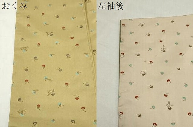 平和屋着物●訪問着　本場縞大島紬　成り物　飛鳥文　正絹　逸品　CABI0848gh