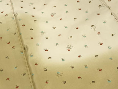 平和屋着物●訪問着　本場縞大島紬　成り物　飛鳥文　正絹　逸品　CABI0848gh