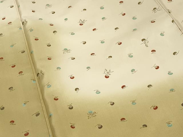 平和屋着物●訪問着　本場縞大島紬　成り物　飛鳥文　正絹　逸品　CABI0848gh