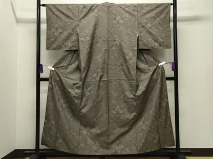 平和屋着物●本場大島紬　7マルキ　南天文　正絹　逸品　CABI0853gh