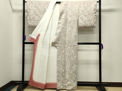 平和屋着物●訪問着　枝花文　正絹　逸品　CABI0855gh