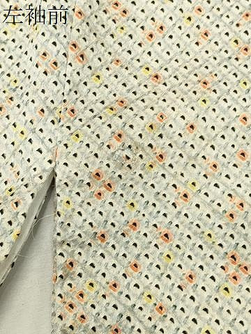 平和屋着物●大変加工の良い総絞り小紋　正絹　逸品　CABI0856gh