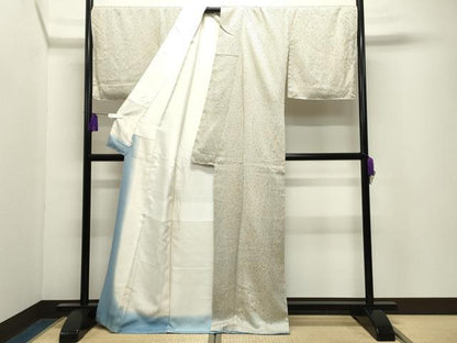 平和屋着物●大変加工の良い総絞り小紋　正絹　逸品　CABI0856gh