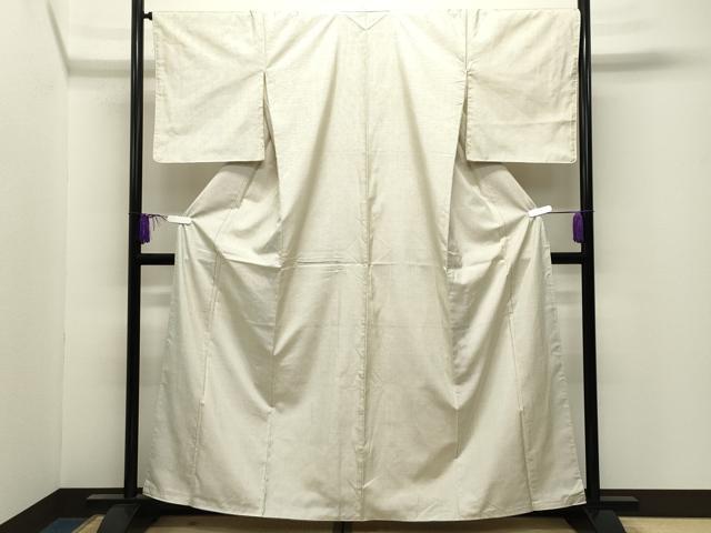 平和屋着物●本場大島紬　白大島　一元絣　正絹　逸品　CABI0859gh